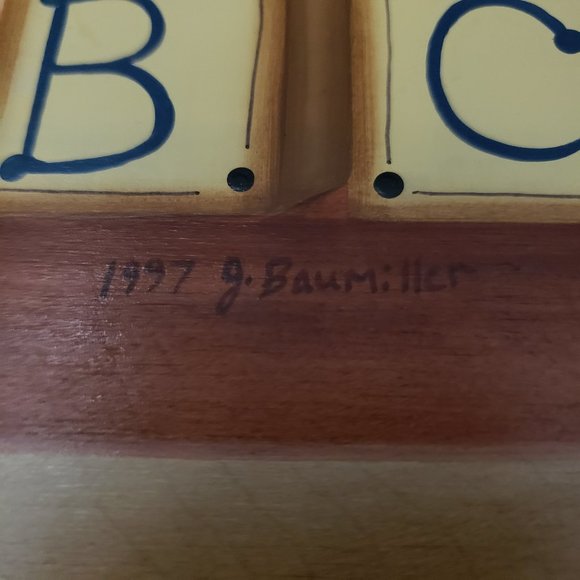 Basket Accessories Wood Toys Patriotic American USA Flag Art Wall Display 90s - Picture 2 of 16